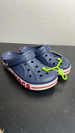 Crocs blue and red size men’s 8 women’s 10