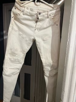 White Moto Skinny Jeansns