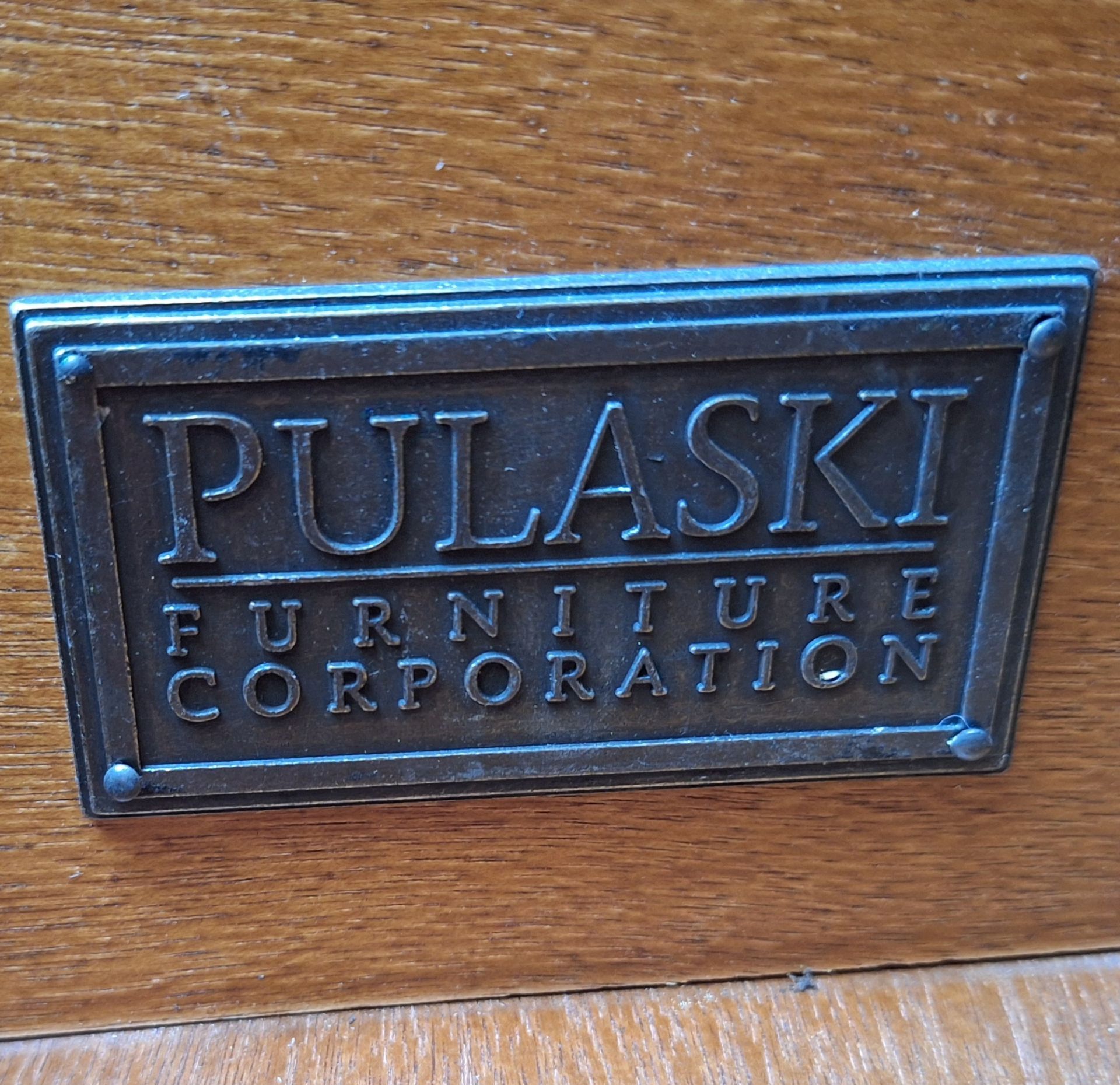 Pulaski furniture multi use 2 piece set interchangeable parts from tv to wardrobe to display. L drawer sets below Arl 76016 pu