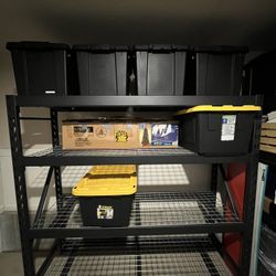 Heavy-Duty Metal Garage Shelving Unit