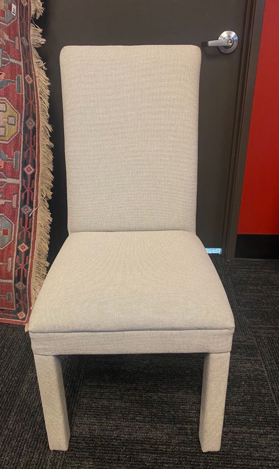 Light Grey Upholstered Chair
