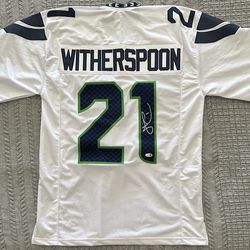 Devon Witherspoon Signed Seattle Seahawks Custom Pro Style Jersey JSA