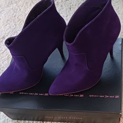 Steve Madden Purple Suede Shoe Boots Size 9