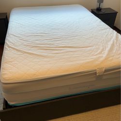 Full size Mattress, mattress topper and frame