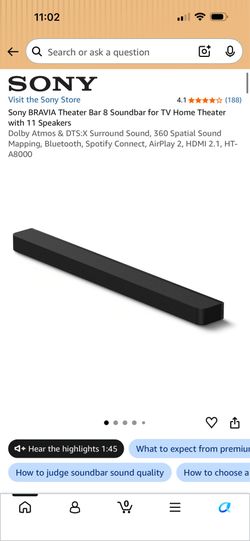 Sony Bravia theatre bar 8