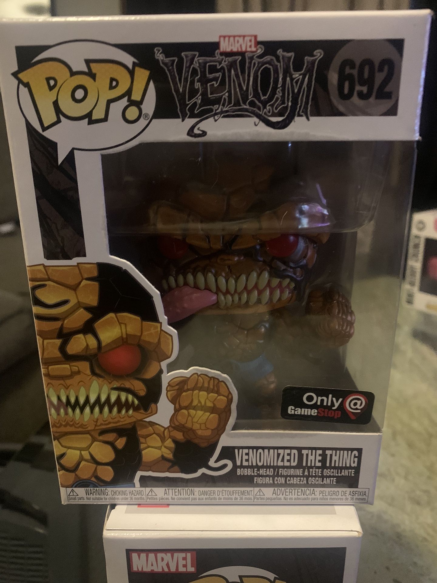 Funko POP! Marvel Venomized The Thing Exclusive Vinyl Figure #692 - Metallic