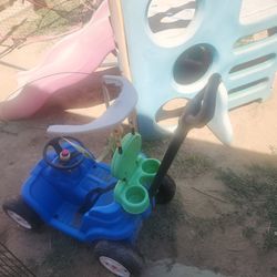 Kids play slide and buggy FREE