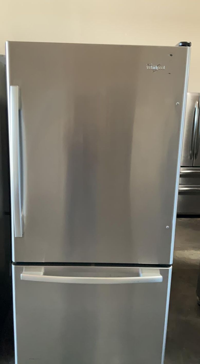 Whirlpool Bottom Freezer Stainless Steel Refrigerator