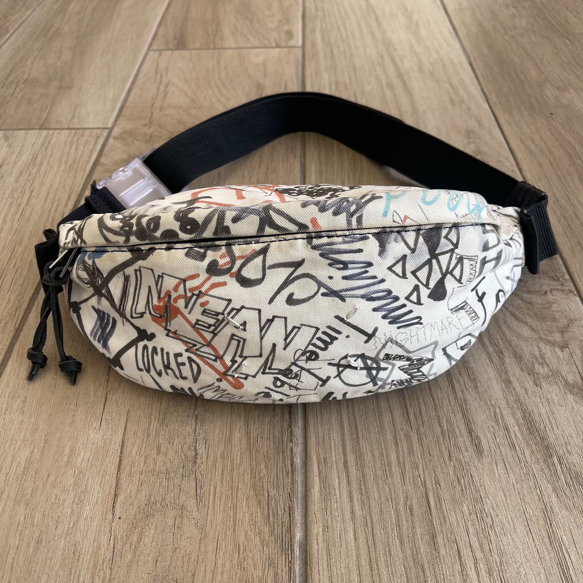 Maison Margiela SS2020 Graffiti Doodle All-Over Print Waist Pack Bum Bag
