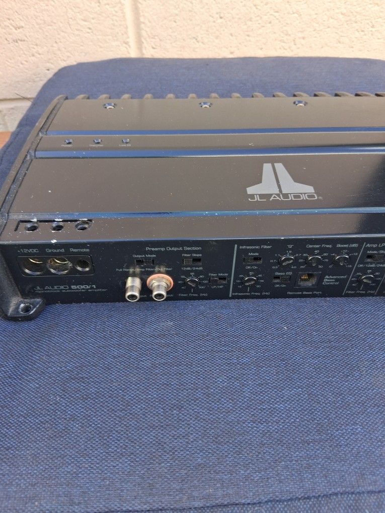 JL Audio 500/1 monoblock subwoofer amplifier