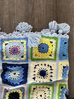 Vintage Granny Square Baby Blanket
