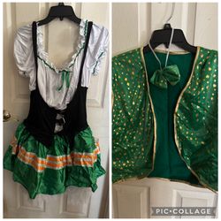 His and Hers Irish Costumes Plus Size Halloween St Patrick's Day Set of 2 Couple