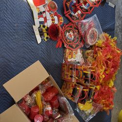 Fire Truck, Birthday Decorations, And Party Bags For 12 Kids