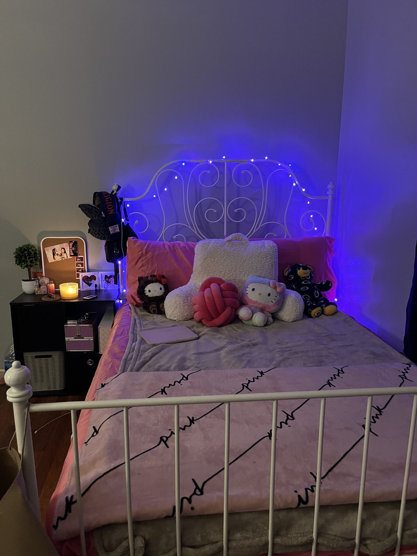 Full Size White IKEA Bed Frame