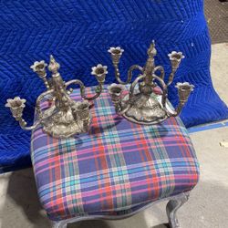 Pair Of Candlelebras From Van Noys Cafe