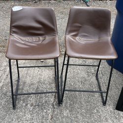 Two Counter Height Bar Stools