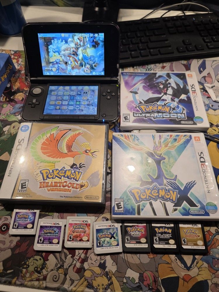 Nintendo 3dsxl And Pokémon Games