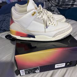 Air Jordan x J Balvin Medellin Sunset Retro 3s Size 13