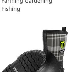 Tidewe Rubber Boots For Women Insulated Water Proof Size 6