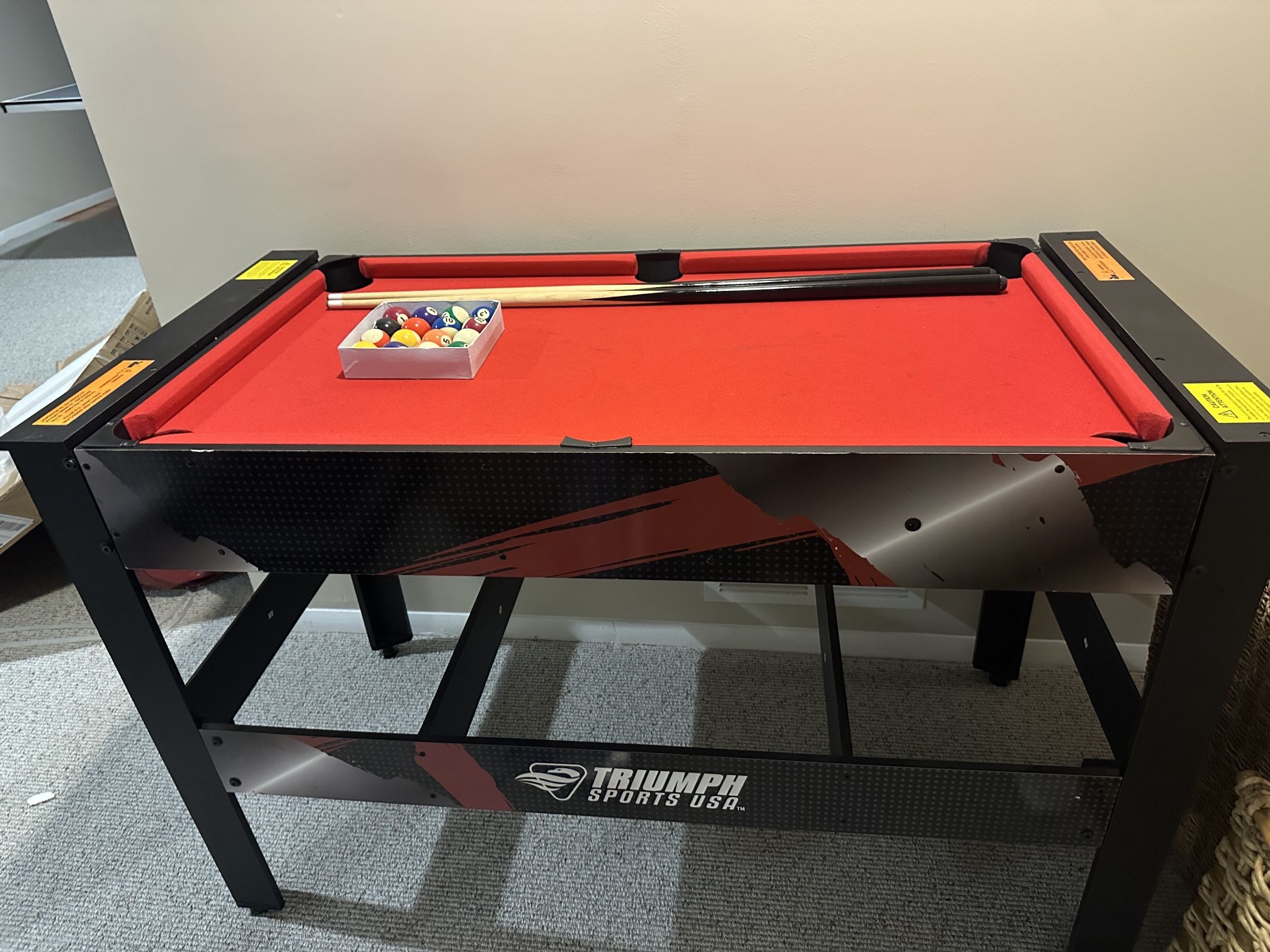 TRIUMPH SPORTS USA 4-in-1 Rotating Swivel Multigame Table