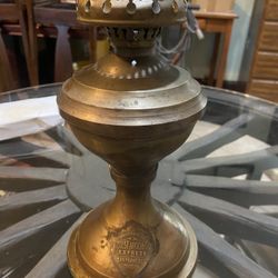 Pair Vintage Old West property of Wells Fargo Lantern Rustic Brass Bunk House Oil Lamp