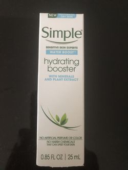 Simple Water Boost Hydrating Booster, Dry Sensitive Skin, 0.85 fl oz