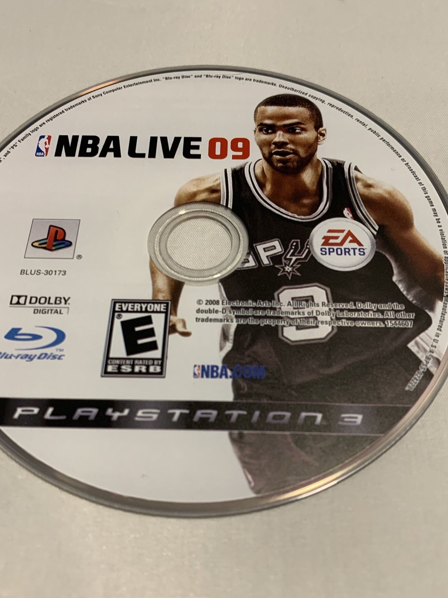NBA Live 09 For PlayStation 3 PS3 Disc Only Video Game