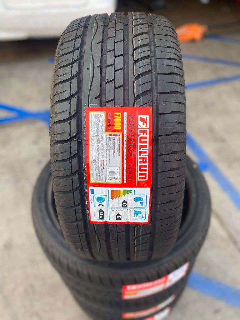 245 35 20 full new tires including install and balance