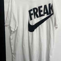 Nike FREAK - Giannis Antetokounmpo Dri Fit White Shirt 2xl Xxl Basketball Training Tee 