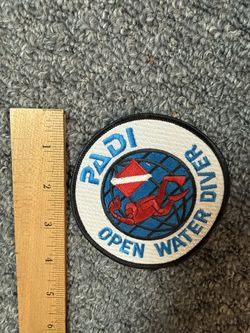 PADI Open Water Diver Patch OBO | Embroidered Scuba Emblem ~3.25"