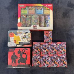 Sealed Pokemon Card Items (Destined Rivals, Celebration, 151, Prices in Description)
