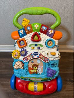 CLEAN VTech Stroll & Discovery Activity Walker, A 2-In-1 Interactive Toy (Toddlers Aged 9-36 Months)