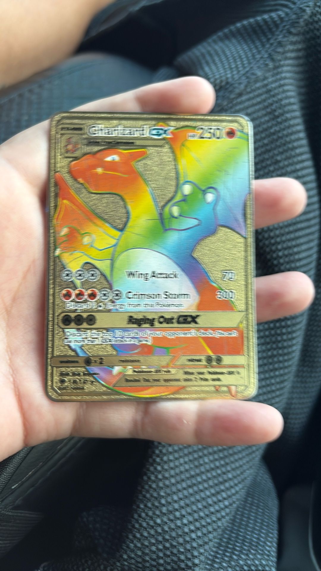 Gold Rainbow Charzard Gx