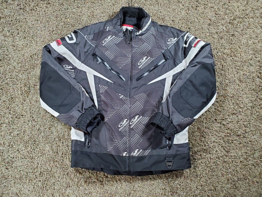 Coldwave Powerskin HP Alufoil Snowmobile Jacket Black White Size Medium