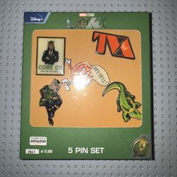 Marvel Studios Loki Pin Set Exclusive Amazon LE Boxed Alligator TVA Disney+ 2841