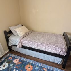 Wood Twin Bed 2x