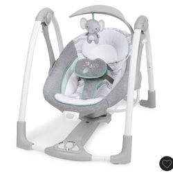 Ingenuity ConvertMe 2-in-1 Portable Baby Swing 2 Infant Seat 