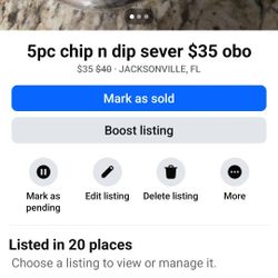 5pc  Dip Sever  $30  Obo