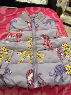 Kids GAP Puffer Vest Wild Cat Print