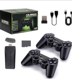 GameStick Lite 4K Retro Wireless Controller Console plug &play connects TV HDMI. The GameStick Lite 4K Retro Wireless Controller Console is a sleek an