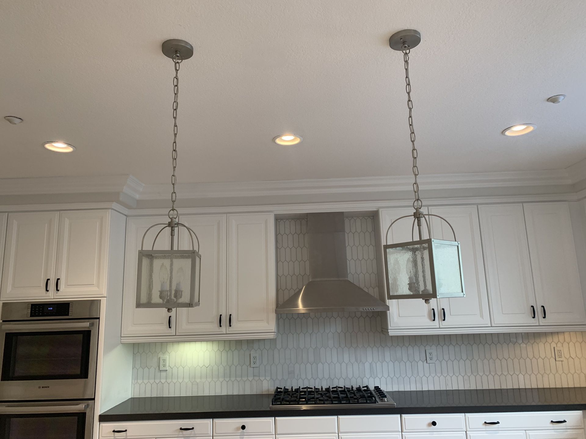 Kitchen island lights selling 3 all together