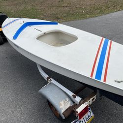 Sun Fish Sailboat And Trailer, 