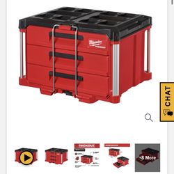 Milwaukee Packout 3 Draw And Dolly 