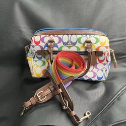 COACH  Rowan Rainbow Satchel