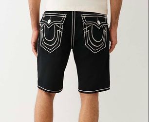 True Religion, Shorts, Black, Size 38