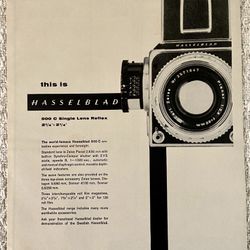 1959 Hasselblad 500 C SLR Camera Original photo vintage print Ad