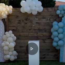 Wood Party Backdrop