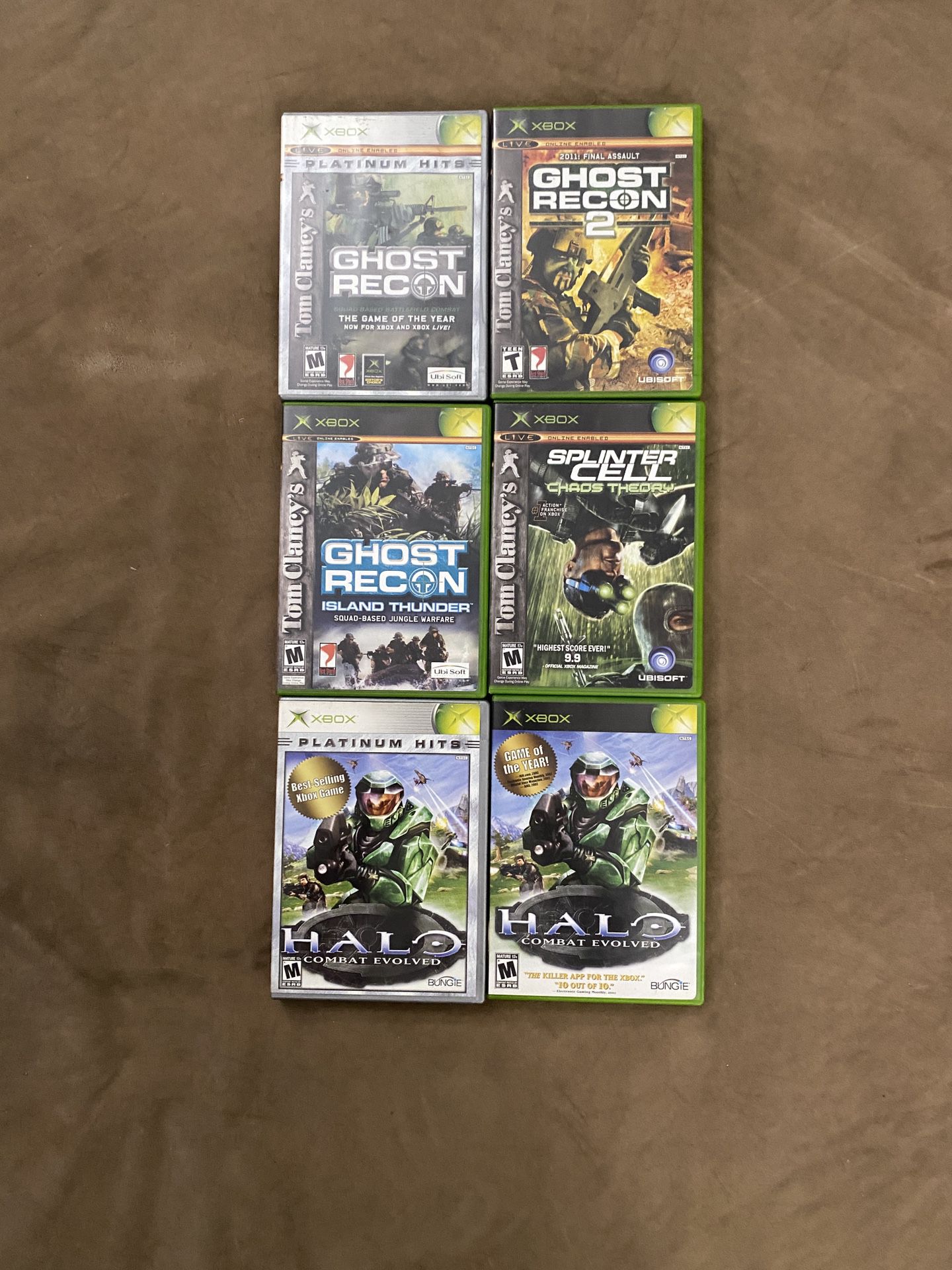 Original Xbox Games - $9 Each