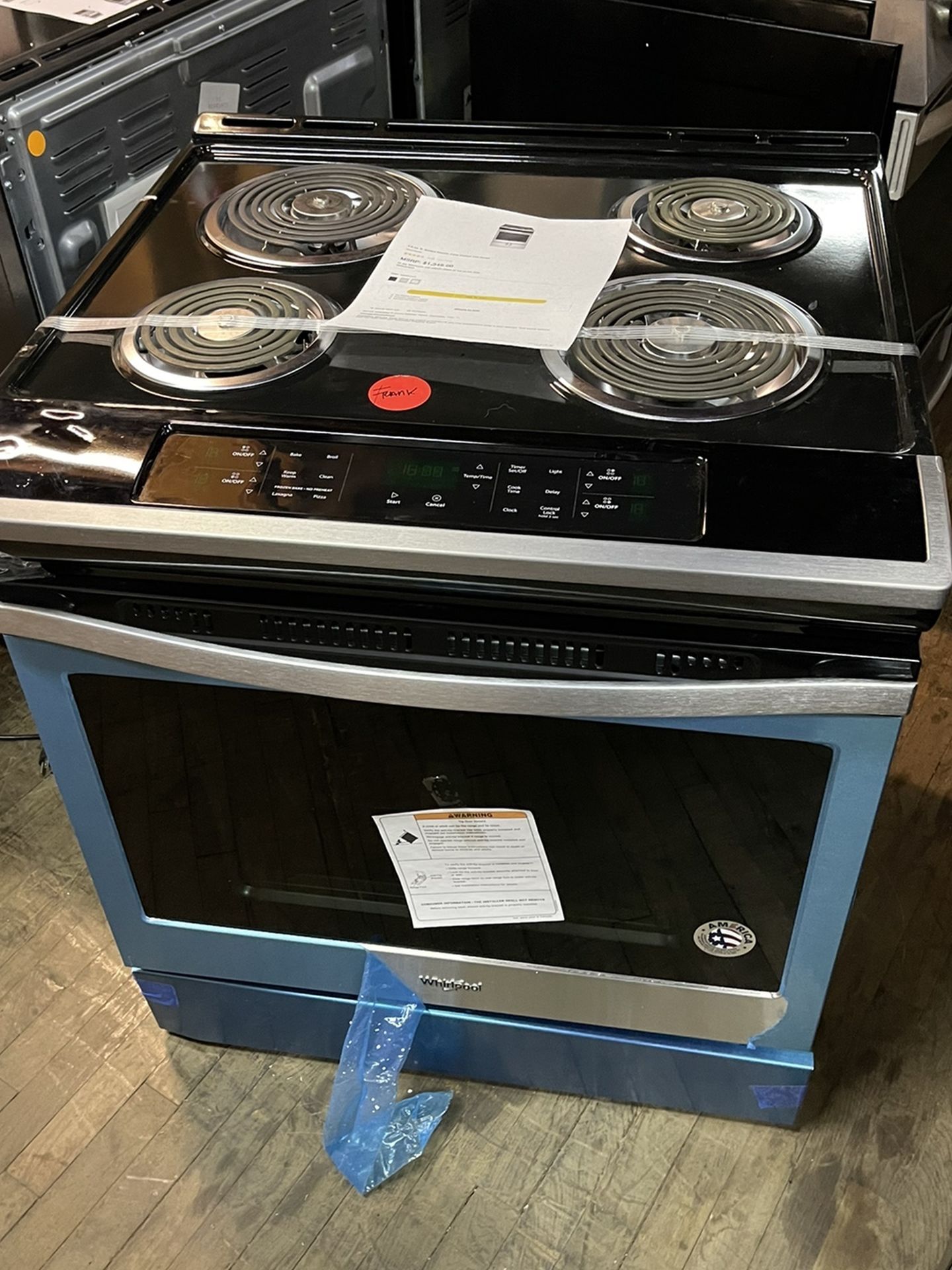 Whirlpool 30 Inch Slide-in Electric Range Stainless Steel