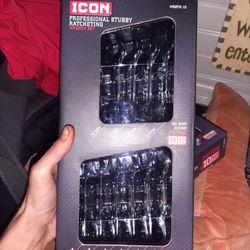 10 Peice Icon Stubby Wrench Set 
